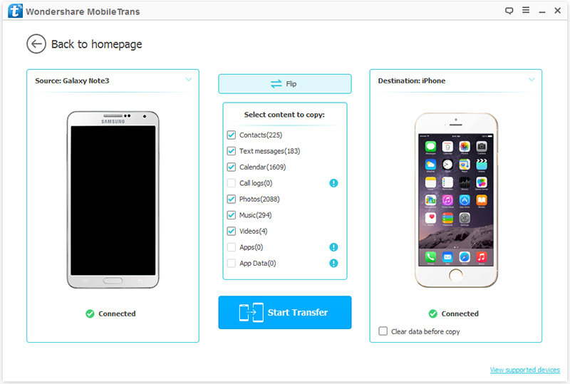 Transfer windows contacts to android