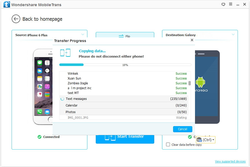 transfer iPhone data to pixel