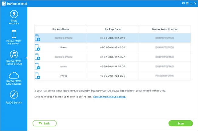 restore lost data from itunes backup after ios 10 upgrade