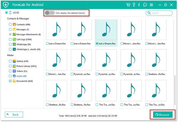 recover lost memo files on android phone