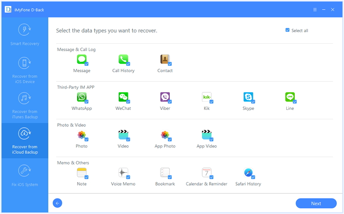 recover lost files on broken iphone iCloud backup file