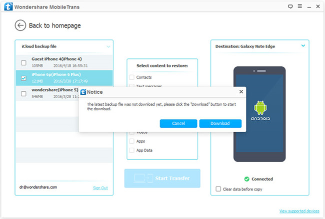 restore stolen,lost iPhone data to new phone from iCloud backups