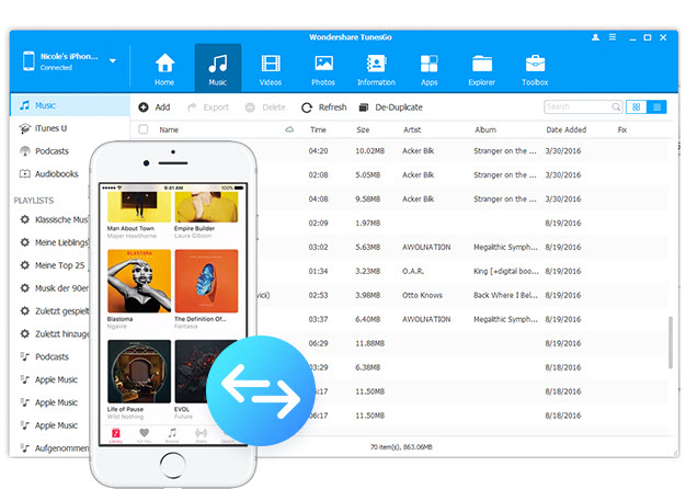 iPhone music transfer