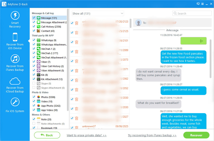 recover deleted imessages from iphone ipad directly