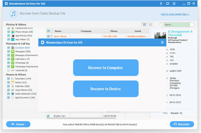 Recover iPhone Data from iTunes\/iCloud BackupContacts,SMS,Photos Recover iPhone Data from iTunes\/iCloud BackupContacts,SMS,Photos
