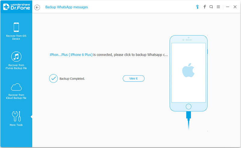 Backup Whatsapp messages on iPhone 7/6s/6