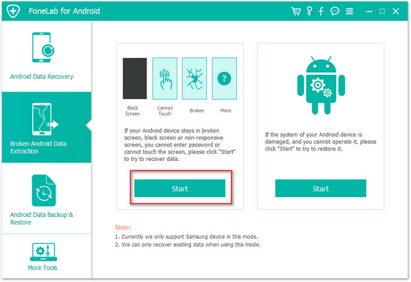 recover lost sms from broken Android