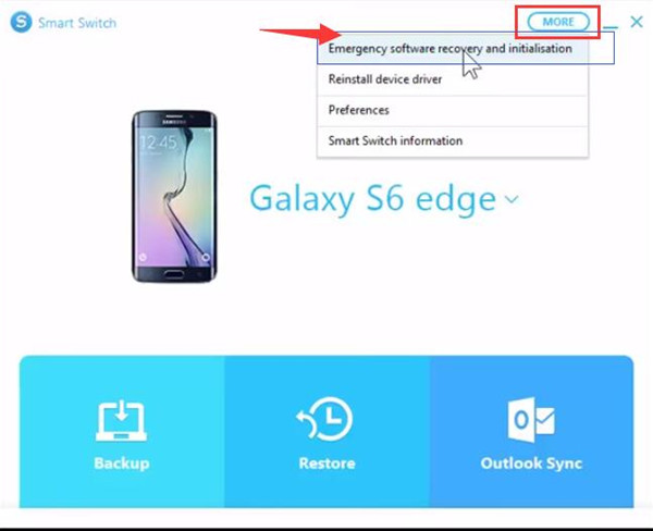 recover data from broken screen Samsung via Smart Switch