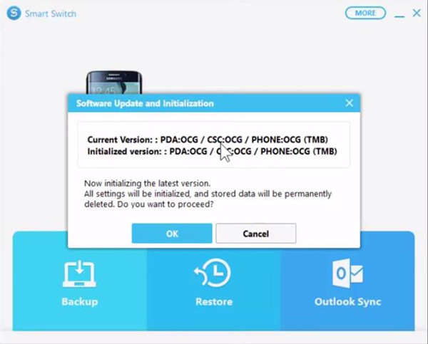 recover data from broken screen Samsung via Smart Switch