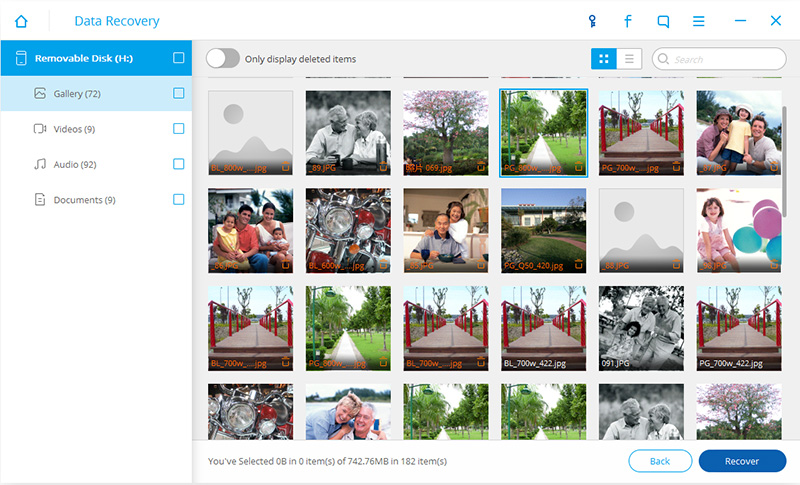recover videos from android SD Card