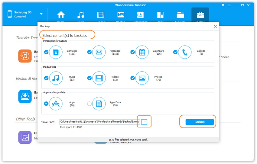 backup htc one data to pc