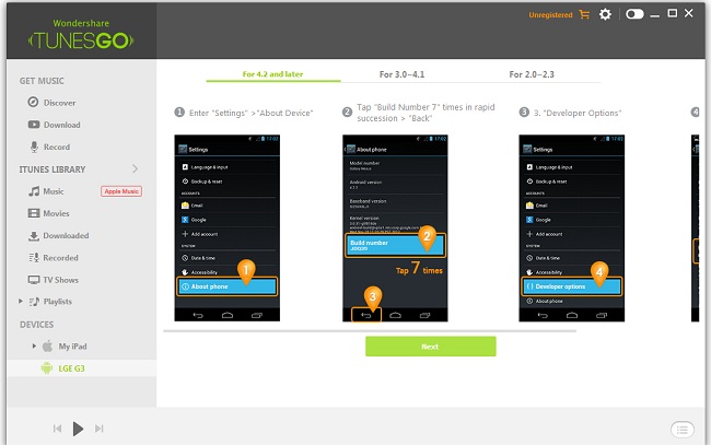 transfer music from android to iphone