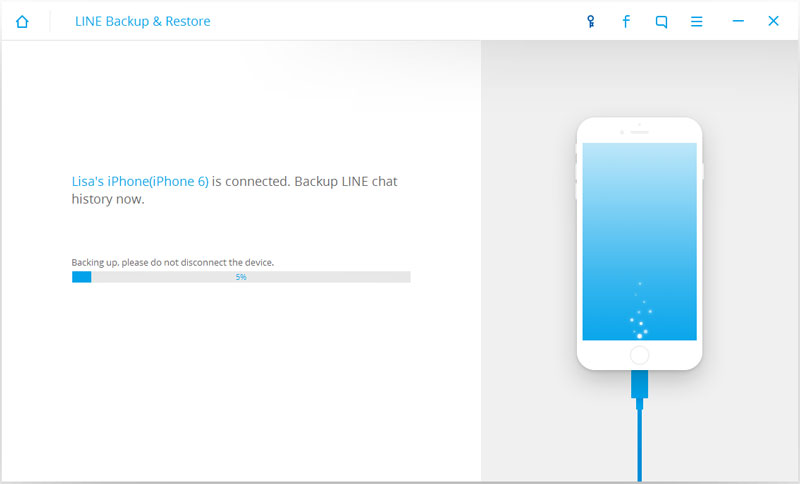 backup iPhone Line chat history