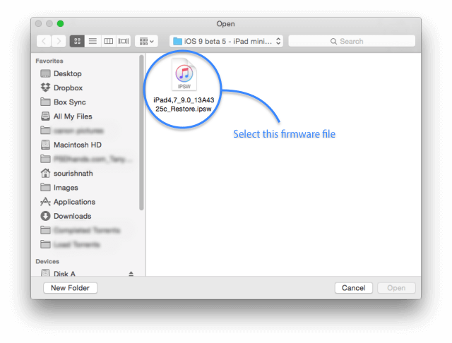 Install iOS 10 Beta using IPSW Files