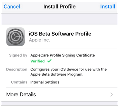 ios 10 beta profile