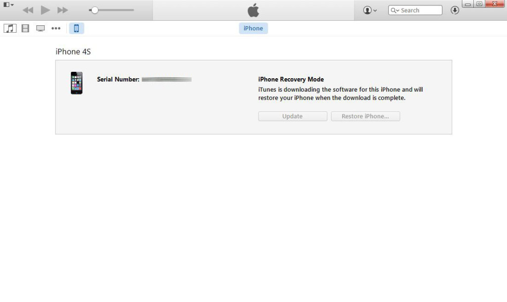 restore iPhone to factory resetting