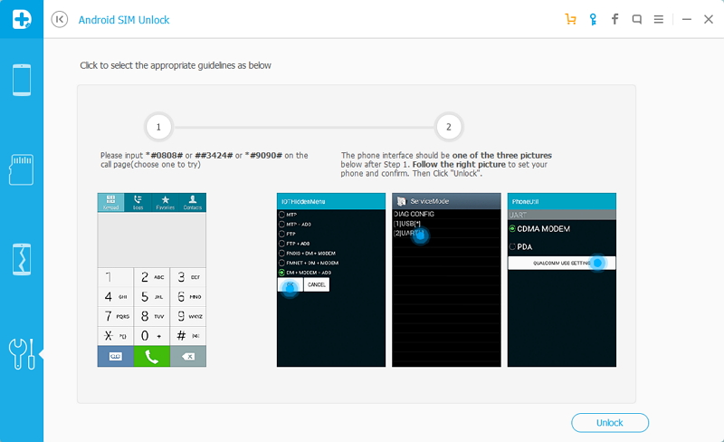 SIM unlock Android phone