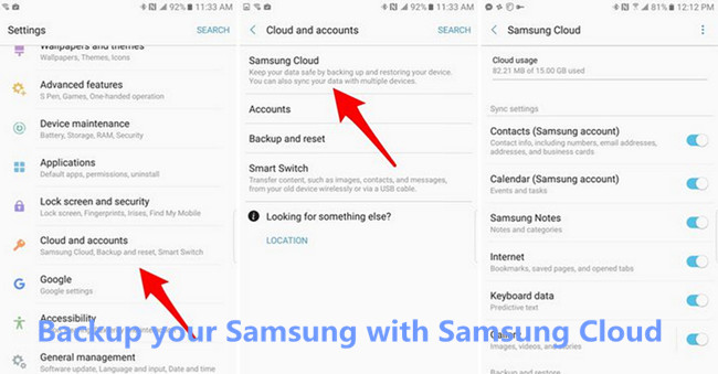 samsung cloud backup samsung phone