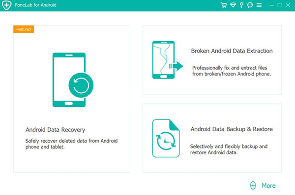 Android Backup Restore main page