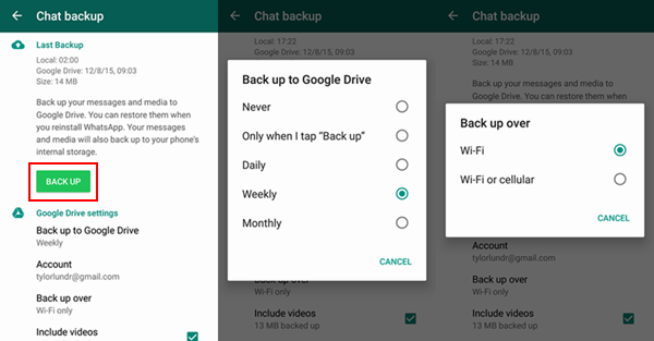 sync WhatsApp messages between Android