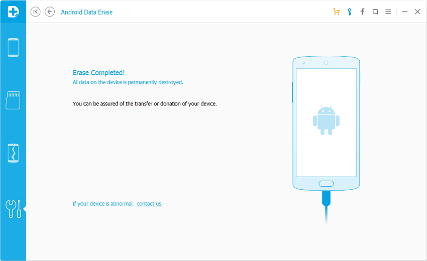 permanently delete data from android