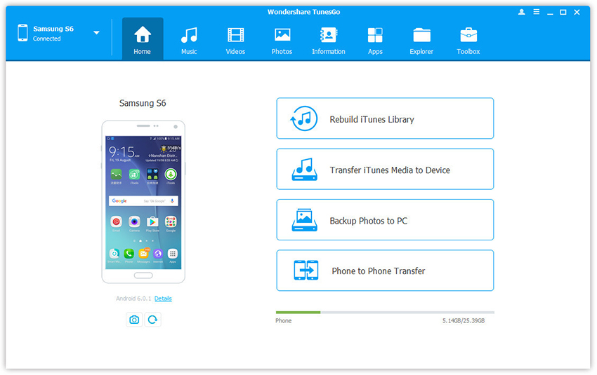 How to Transfer Photos between Galaxy S7/S6 and Computer