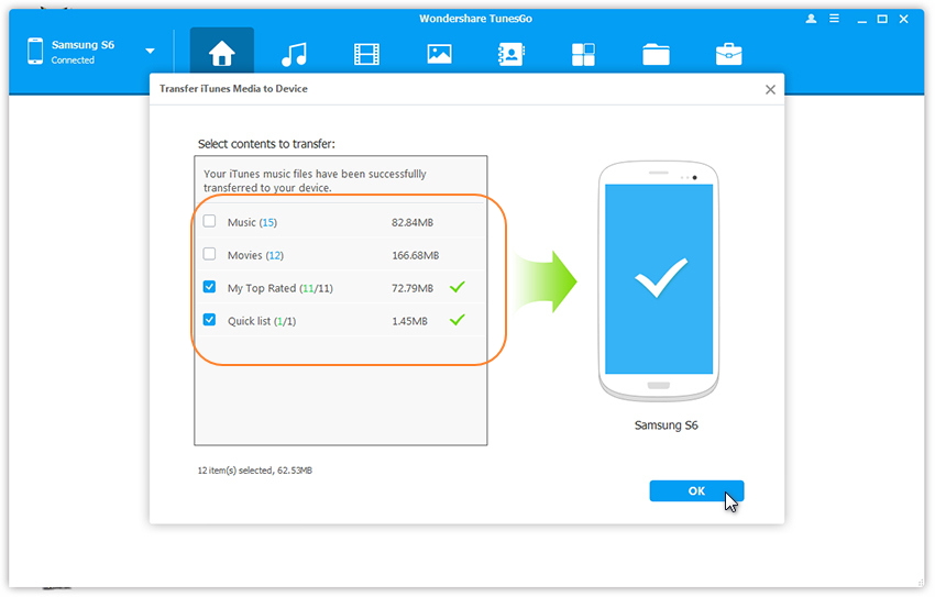 transfer itunes media to android 3 1