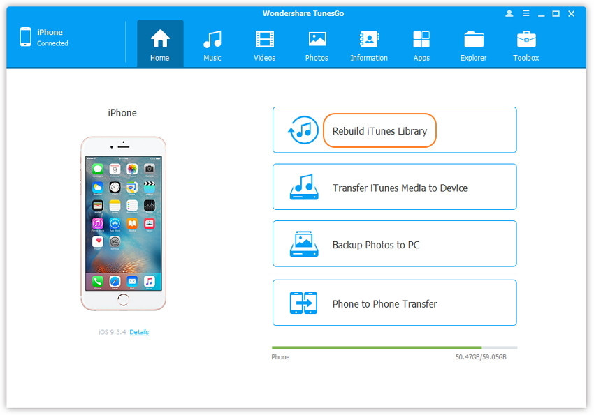 restore itunes library