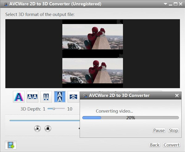 convert 2d movie to 3d sbs mp4 for google daydream vr