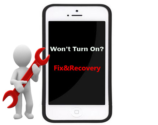 fix iphone won't turn on and data recovery