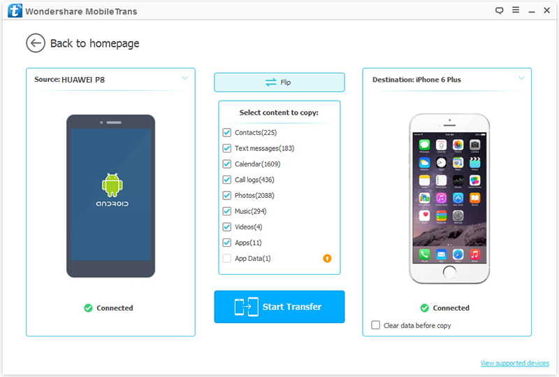 Huawei to iPhone transfer