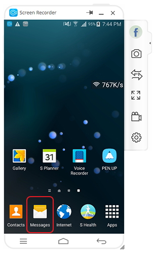 reply android messages on pc