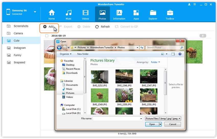 manage samsung s8 files on computer