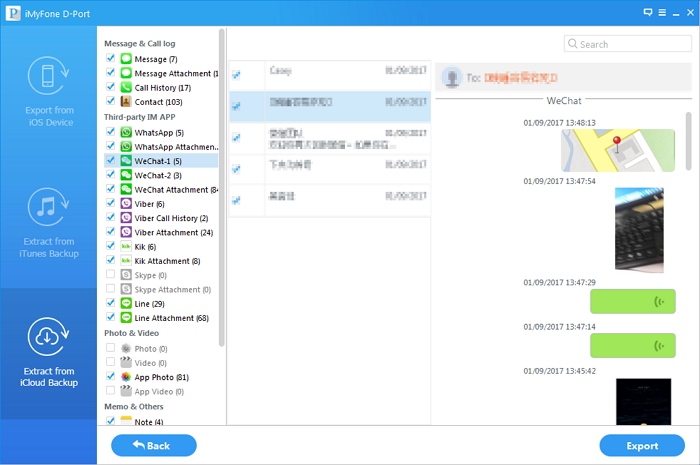 extract wechat messages from iphone to computer