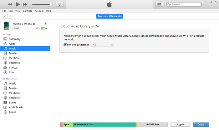 copy iphone voice memos to pc via itunes