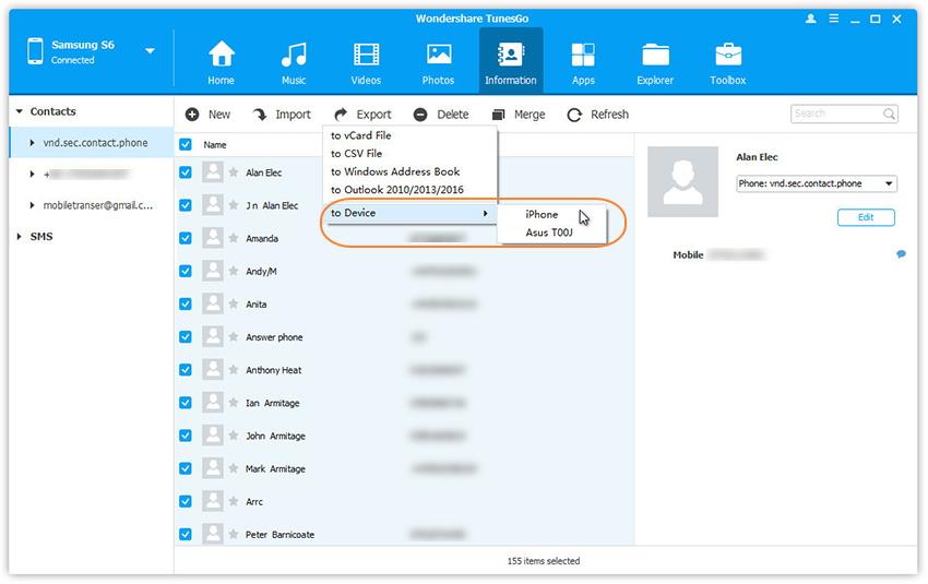 transfer android contacts to samsung s8