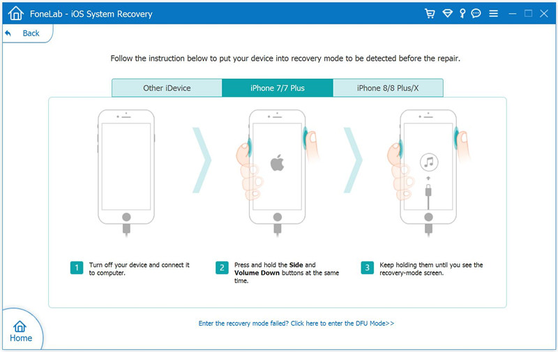 boot iphone 7 into recovery mode