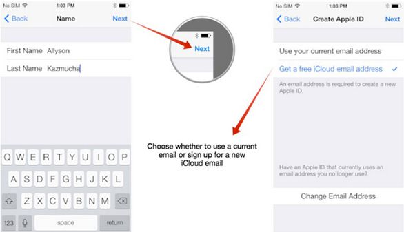 create a new icloud account