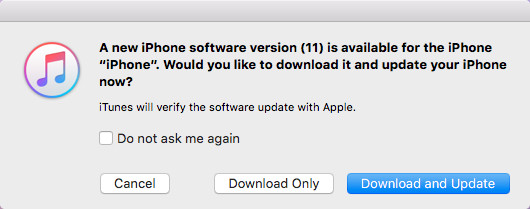 update in itunes to fix ios 11 ota stuck in preparing update