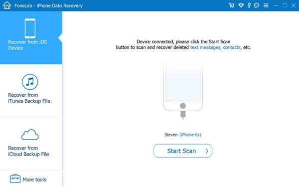 choose recover from ios device mode