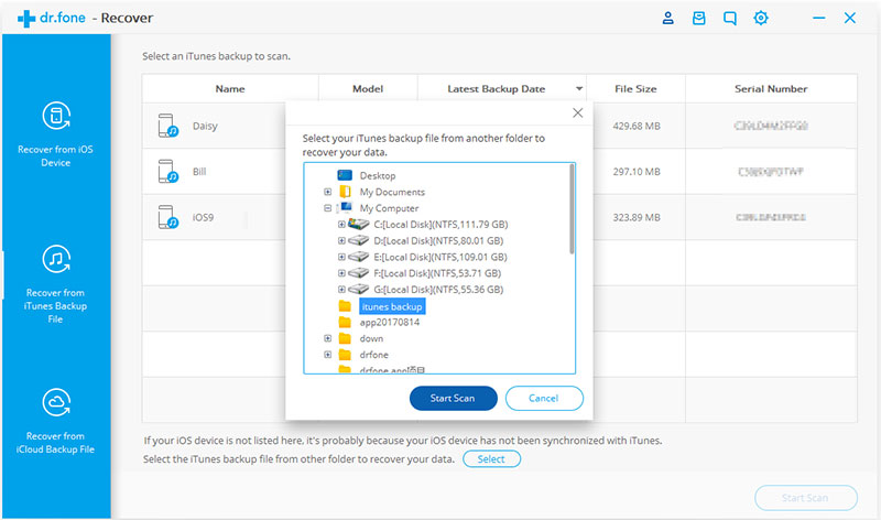 recover other iTunes data