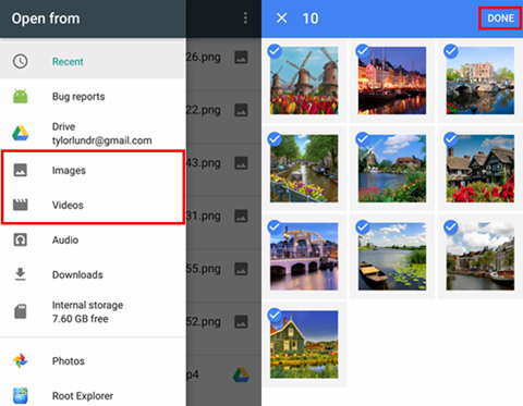 restore data from google drive backup