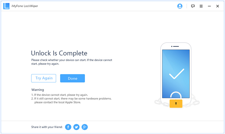 iPhone/iPad is unlock
