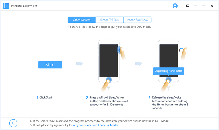 pune iphone în modul dfu