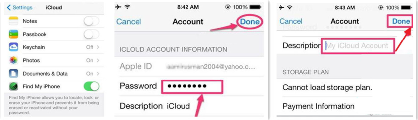 delete icloud account without password on iphone