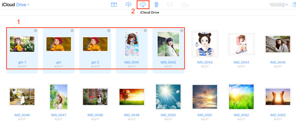 restore photos from icloud drive