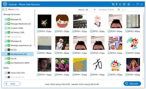 recover kik attachments