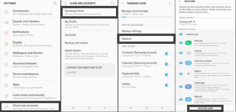 Recover Deleted Pictures from Samsung Cloud