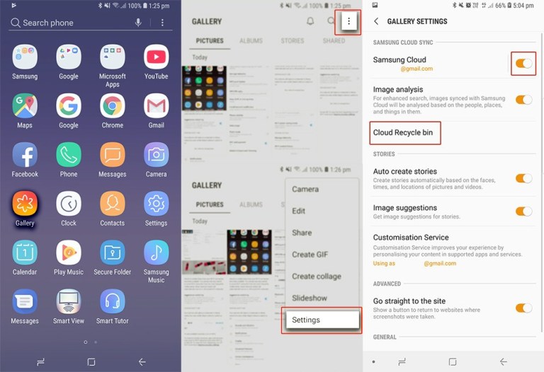 Restore Deleted Photos from Samsung Recycle Bin