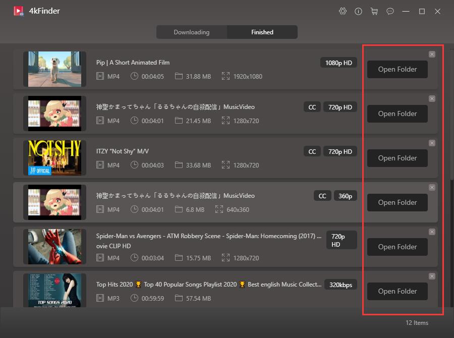 Download YouTube Video to MP4 with 4kFinder Successfully